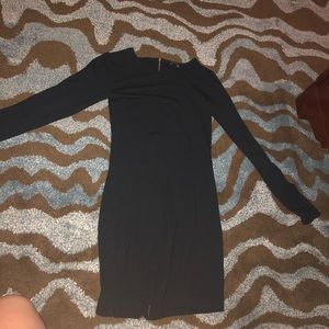 Black zipper dress